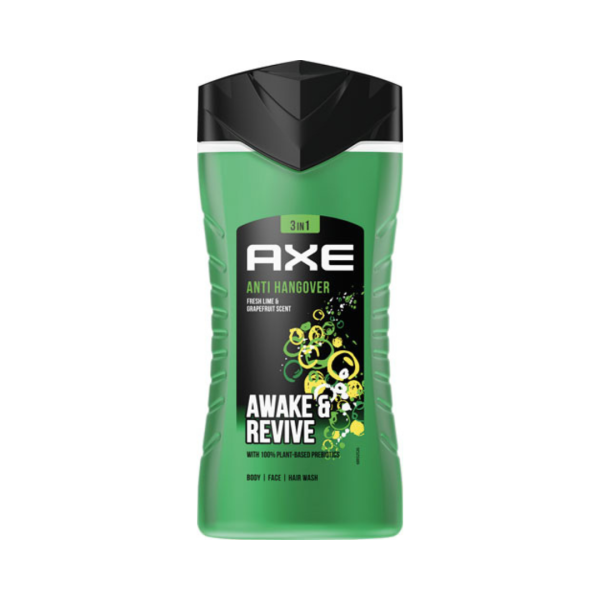 Axe 3in1 Anti Hangover Awakening Shower, Body, Hair & Face Wash